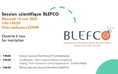 Session Scientifique BLEFCO – Mercredi 16 juin 2021