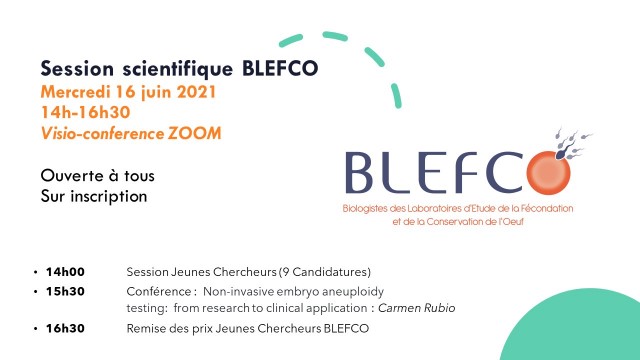 Session Scientifique BLEFCO – Mercredi 16 juin 2021