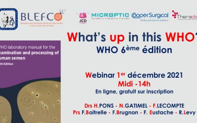 Webinar BLEFCO – SALF What’s up in this Who ? – 1er décembre