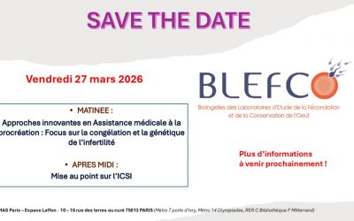 SAVE THE DATE Journée des Techniciens et Biologistes 2026
