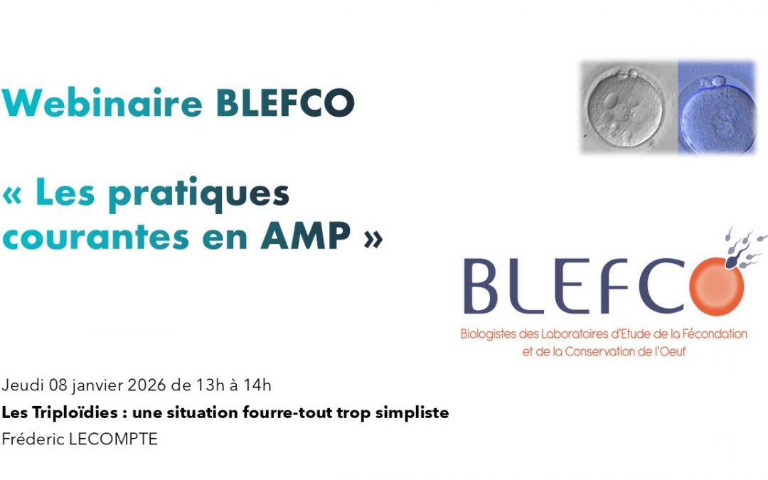 Webinaire BLEFCO « Les pratiques courantes en AMP » Jeudi 8 janvier 2026