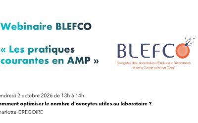 Webinaire BLEFCO – Pratiques courantes en AMP – Vendredi 2 octobre 2026
